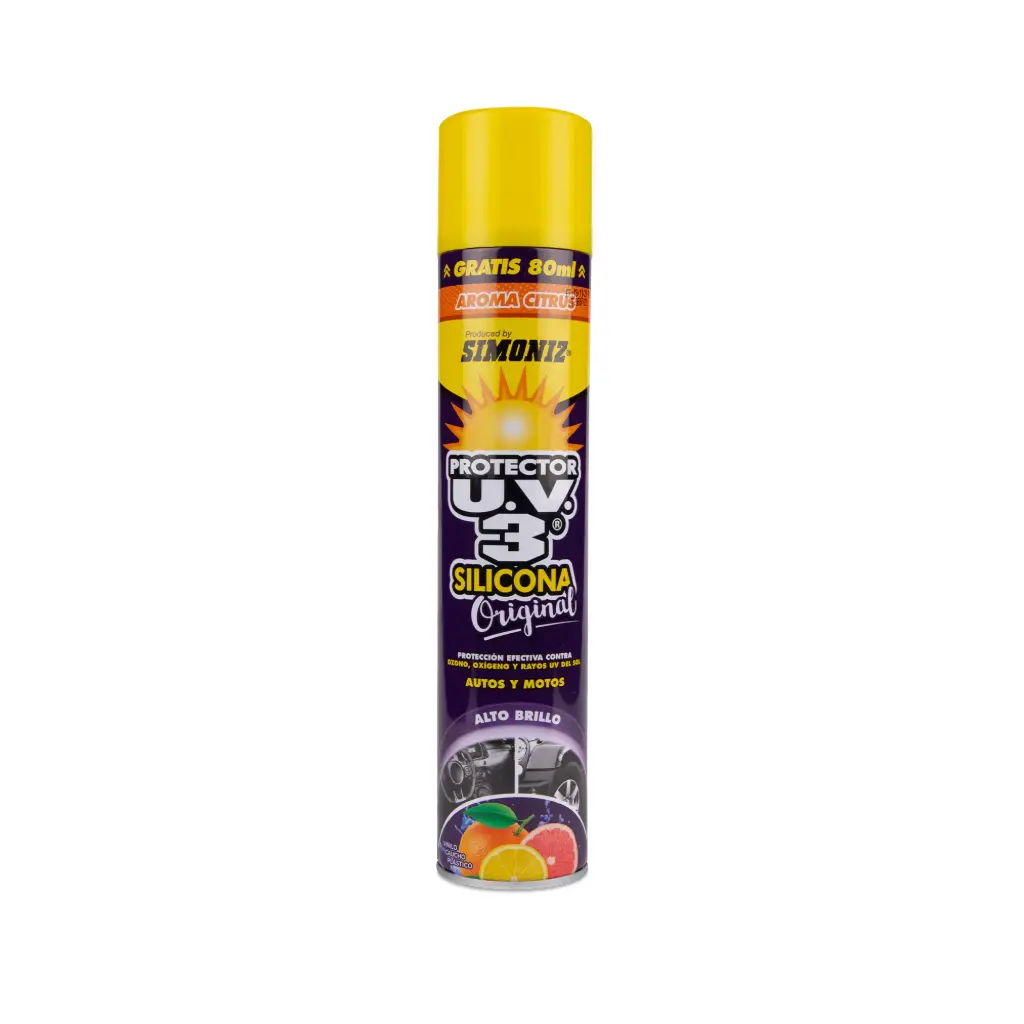 SILICONA PROTECTOR UV3 CITRUS 400ML AEROSOL SIM-3080CT