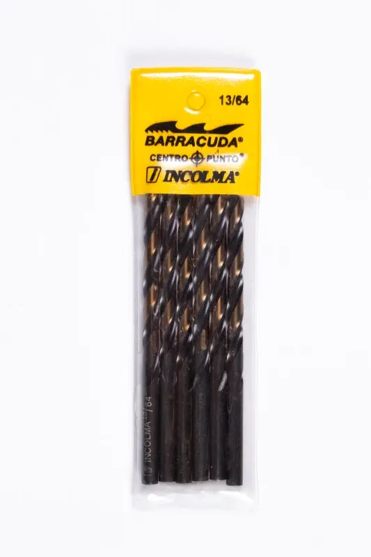 [62557 (0750208)(8141110) (1103) (88510610)] BROCAS DE ACERO RÁPIDO HSS 13/64" INCOLMA