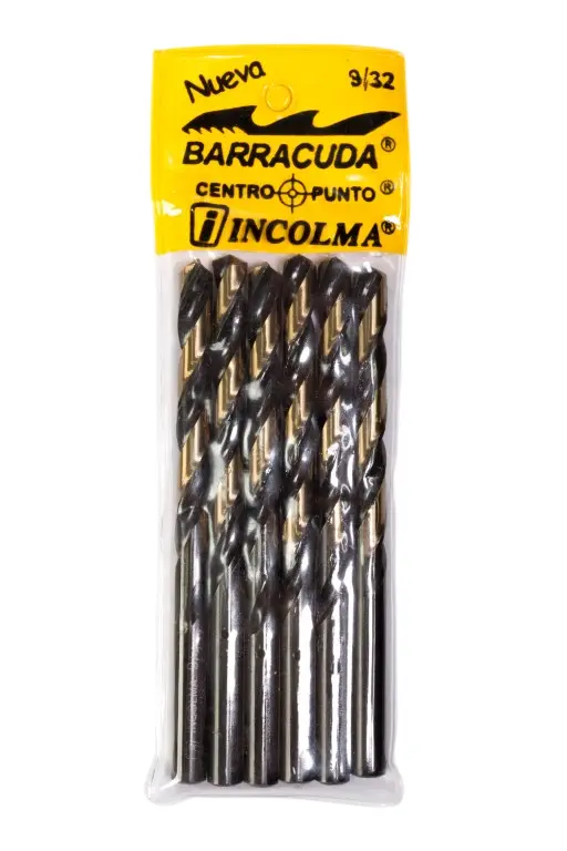 [62562 (0750307)(8141115) (1108)] BROCAS DE ACERO RÁPIDO HSS 9/32" INCOLMA (6UND)