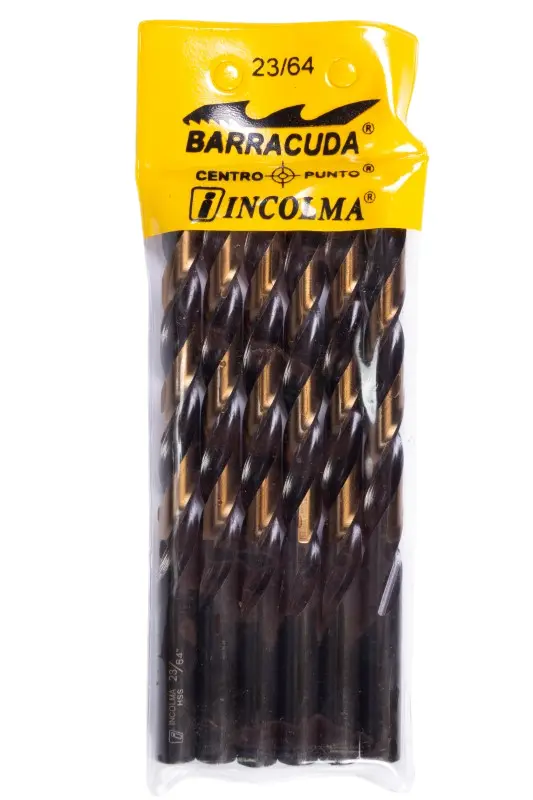 BROCAS DE ACERO RAPIDO HSS 23/64' INCOLMA (6UND) 