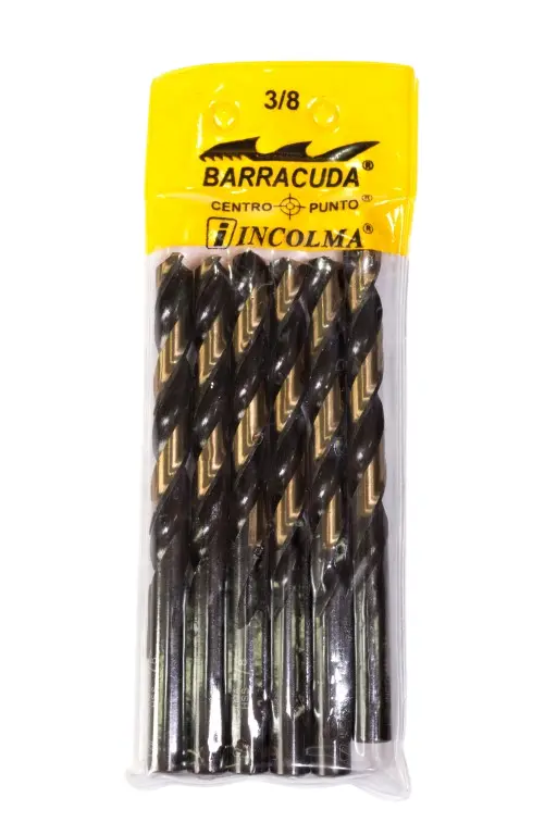 BROCAS DE ACERO RÁPIDO HSS 3/8" INCOLMA (6UND)