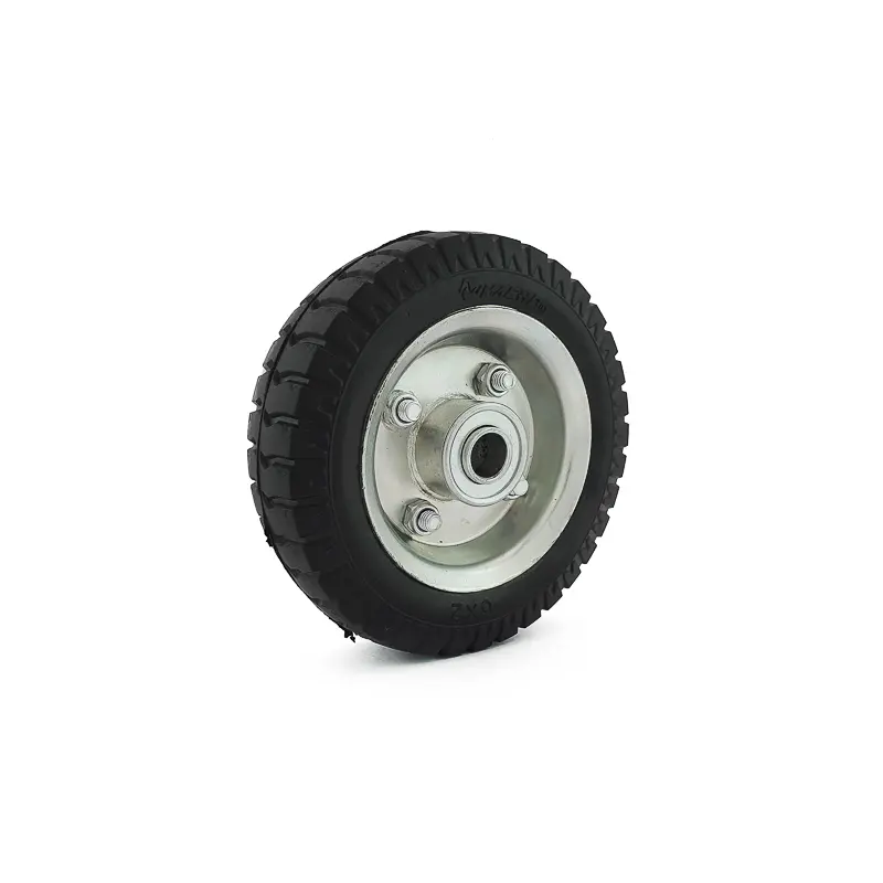 RUEDA CAUCHO MACIZO 6X2 CON BALINERA 5/8"