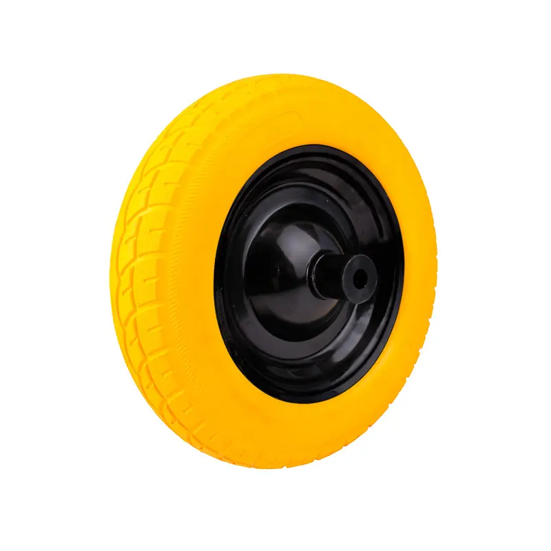 RUEDA ANTIPINCHAZO 350-8 AMARILLA 
