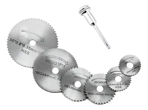 [1015  132021-022023-222023 (1015)] DISCOS PARA MOTO TOOL 7PCS