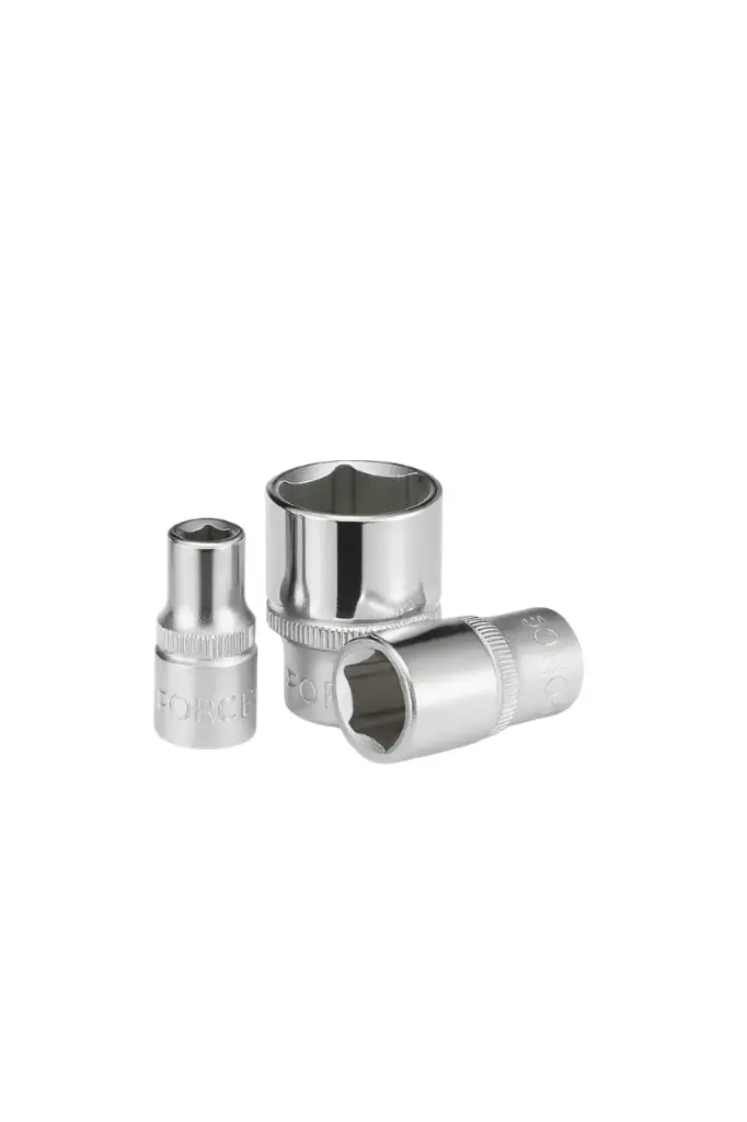 COPA CROMADA CORTA 25MM DE 6 PUNTOS CUADRANTE 1/4"