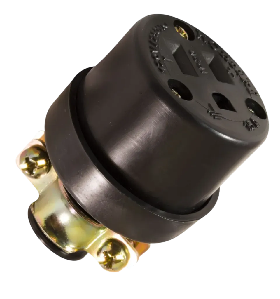 [16337 (0018339) (F01VRM1)] TOMA AÉREA INDUSTRIAL 15AMP POLO A TIERRA ABRAZADERA KONTIKI