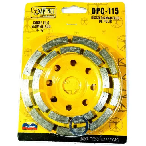 DISCO DIAMANTADO PARA PULIR 4.1/2 DOBLE FILO SEGMENTADO
