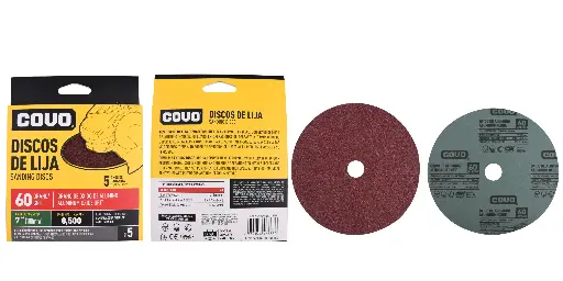 [(CV-SD-1860)] DISCO DE LIJA 7' GRANO 60 x 5 Unds.