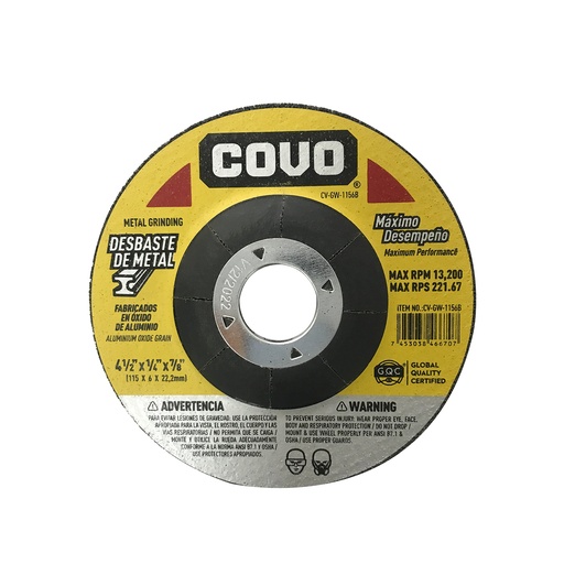 [(CV-GW-1156B)] DISCO DESBASTE 1/2'X1/4'X7/8