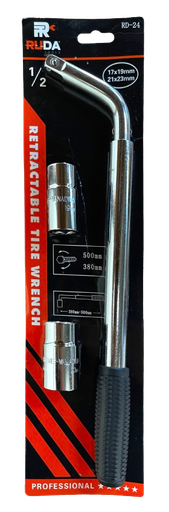 [(RD-24)] Cruceta en L 1/2” para Carros RUDA