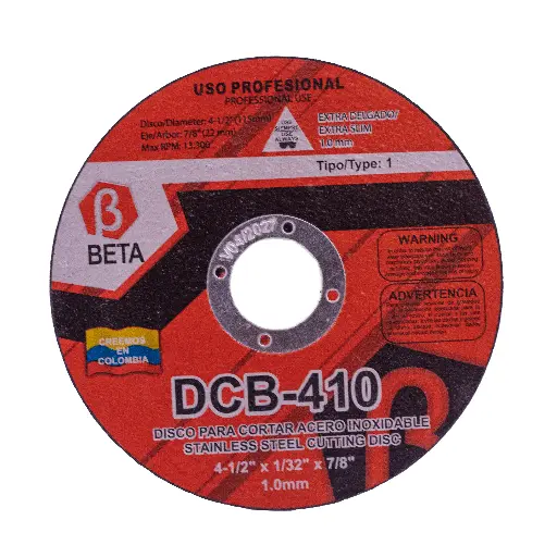 DISCO DE CORTE 4 1/2 BETA x 10 Unds