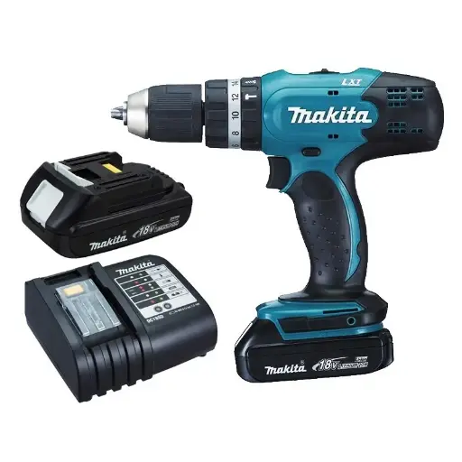 [088381671361] TALADRO PERCUTOR 18V - 2 BATERÍAS Y CARGADOR 