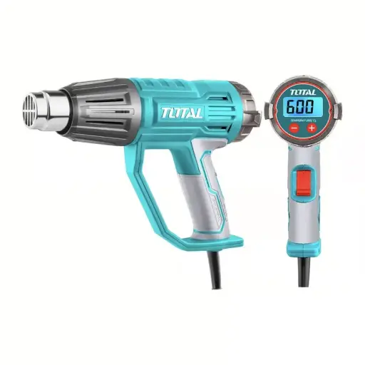 [UTB16056] Pistola de Calor TOTAL UTB16056 | 1600W | Pantalla LCD + Kit de Accesorios