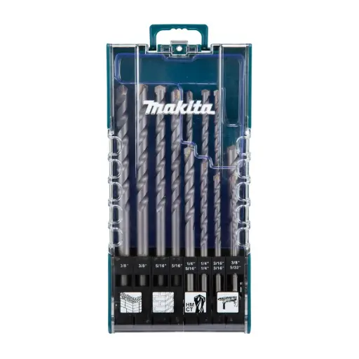 [D-77132] Set de Brocas para Muro Makita D-77132 | 12 Piezas de Alta Precisión
