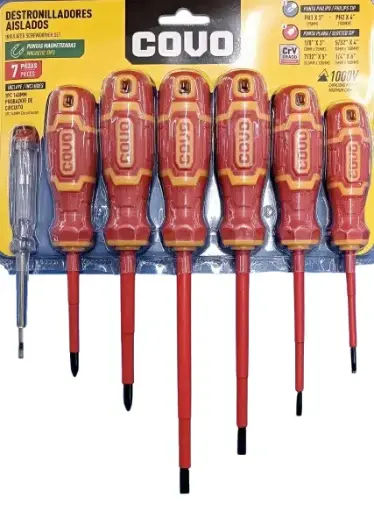 [7453038442435] Set de Destornilladores Aislados 1000V x 7 piezas CV-SDE-1N