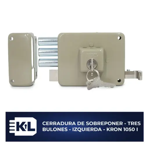 [7709416520678 (KL 1050 I)] CERR. DE SOBREPONER TRES BULONES IZQUIERDA PUNTOS