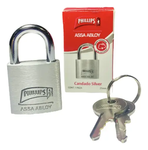 [7709844210837 (CSD 25MM S)] CANDADO SILVER 25MM 