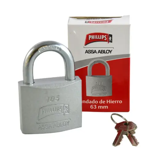 [7709844210844 (CSD 63MM S )] CANDADO SILVER 63MM 