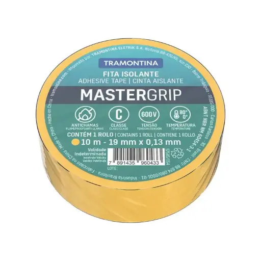 [7891435960433] CINTA AISLANTE 10M 0.13MM AMARILLA