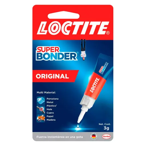 [7891200313846 LOC-1628821] ADHESIVO INSTANTÁNEO SUPERBONDER LOCTITE 3GR
