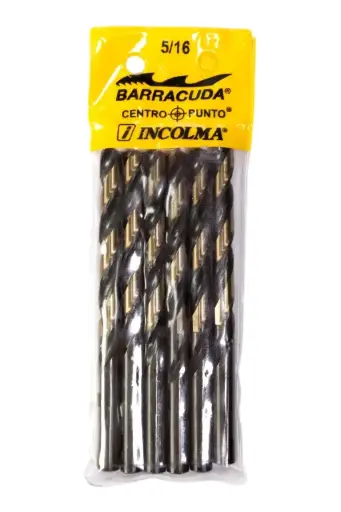 [62564 (0750349) (1110) (8141117)] BROCAS DE ACERO RAPIDO HSS 5/16' INCOLMA (6UND) 