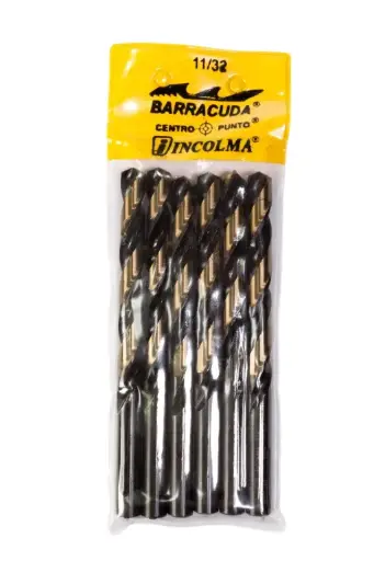 [62566 (0750380) (8141119)] BROCAS DE ACERO RAPIDO HSS 11/32' INCOLMA (6UND)