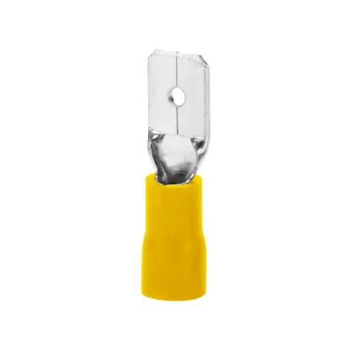 [TECO-048] TERMINAL MACHO PLANO 250' Ó 1/4' AWG 12-10