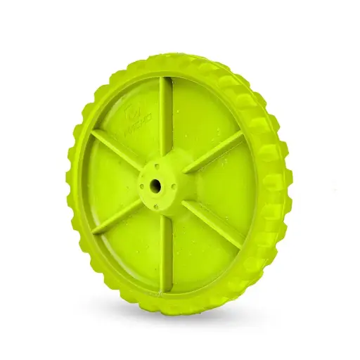 [609554  (111017)] RUEDA COCHE TINTERO NYLON/PP VERDE MACHO